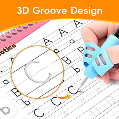 TIMELY™ 6 Reusable Grooved Handwriting Workbook for Kids